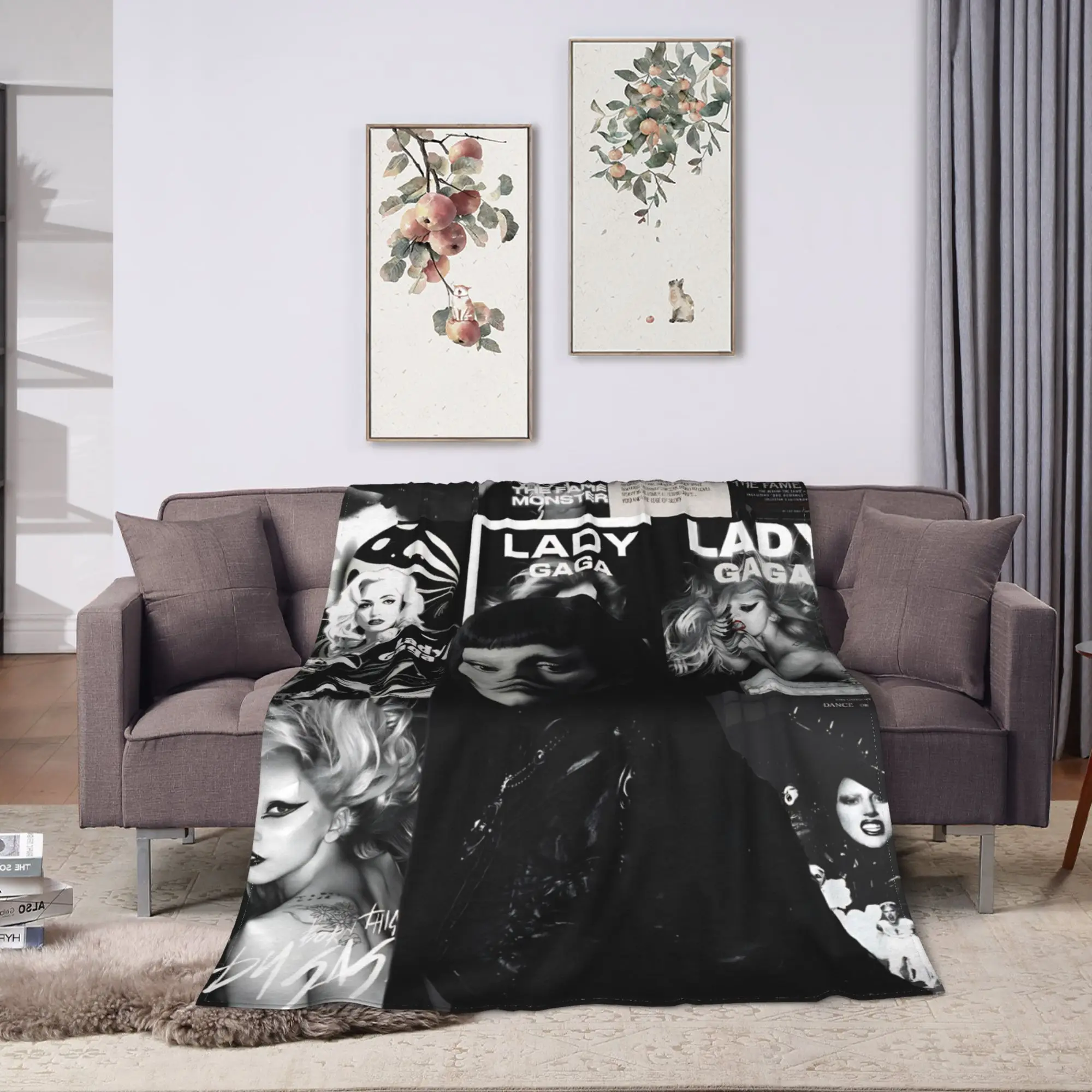 Travel Lady Gaga Mayhem 2025 Album  Throw Blanket  Flannel Bedspread For Couch Bed Street Trend Sofa Bed Cover