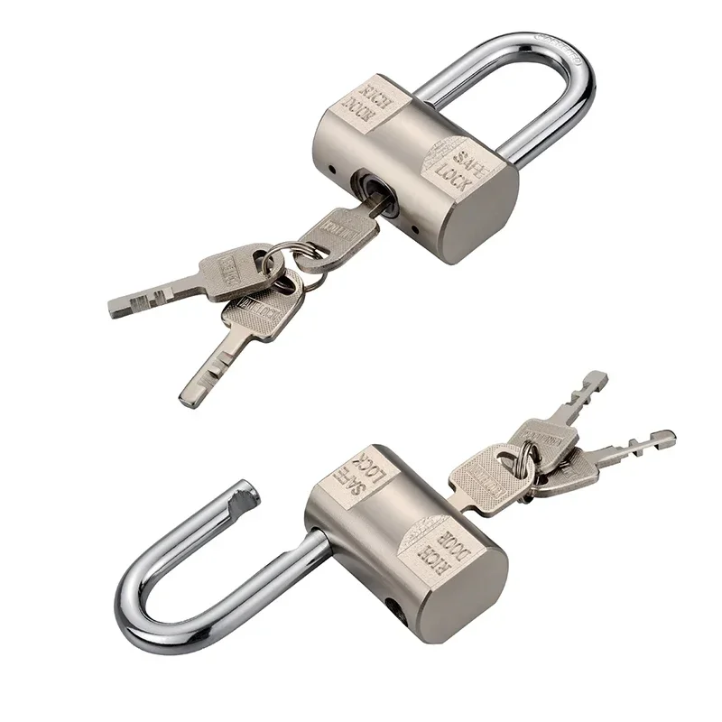 Stainless Steel Door Locker Lock Padlock Household Anti-pick Anti-theft Dormitory Waterproof Rustproof Security Padlocks Tools