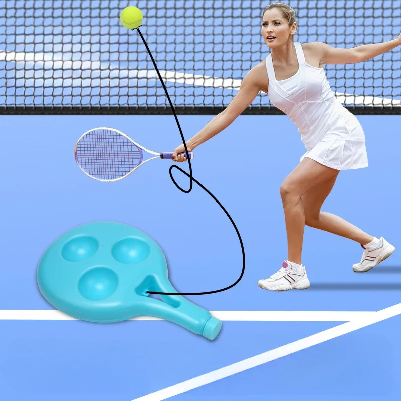 Portable Solo Tennis Trainer Rebound Tennis Ball With Elastic Rope Self Tennis Practice Training Tool For Adults Kids Beginners