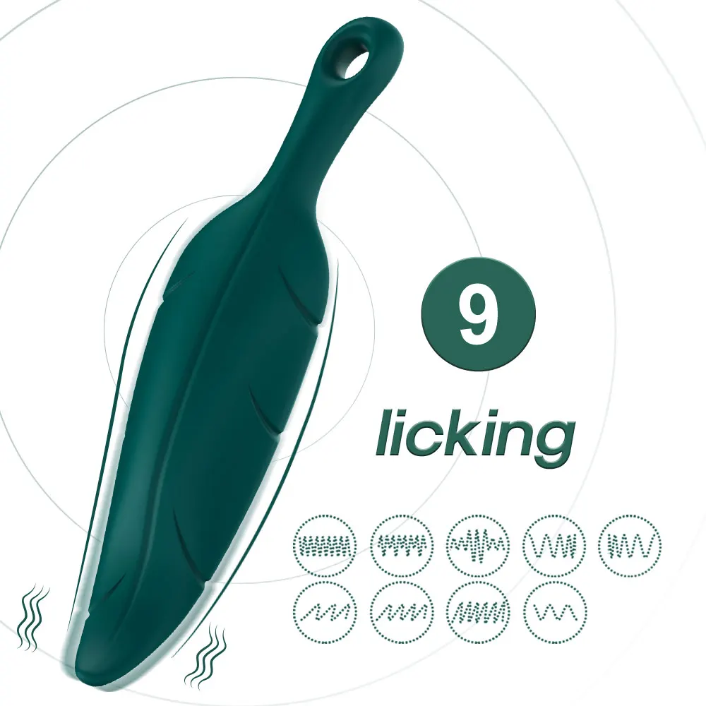 

NEW Vibrating Vaginal Egg Leaf Shap Licking Clit Nipple Anal Butt Stimulator G Spot Massager Sex Toy Clitoris Vibrator for Women