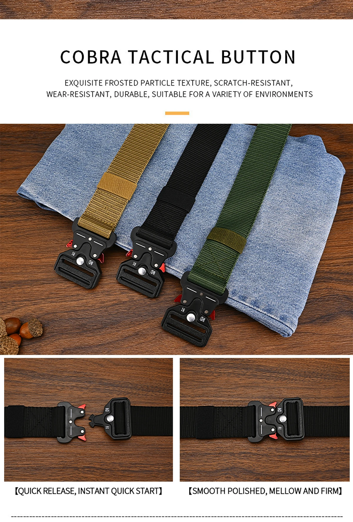 1Pc/2Pcs Versatile Men's Tactical Belts-Durable, Adjustable Design-For Outdoor Sports Enthusiasts,Pair with Jeans,For Men Women