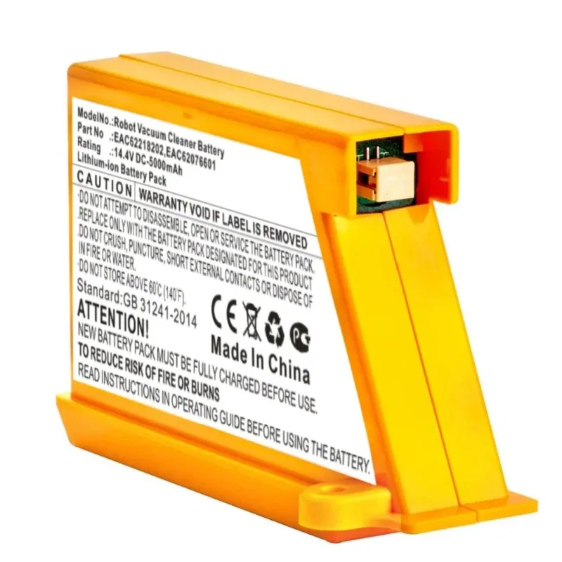 

Compatible Li-Ion Battery 14.4V 5000mAh for LG HomBot VR5940LR/VR5942L/VR5943/VR6140LV/VR6170LVM Robot Vacuum