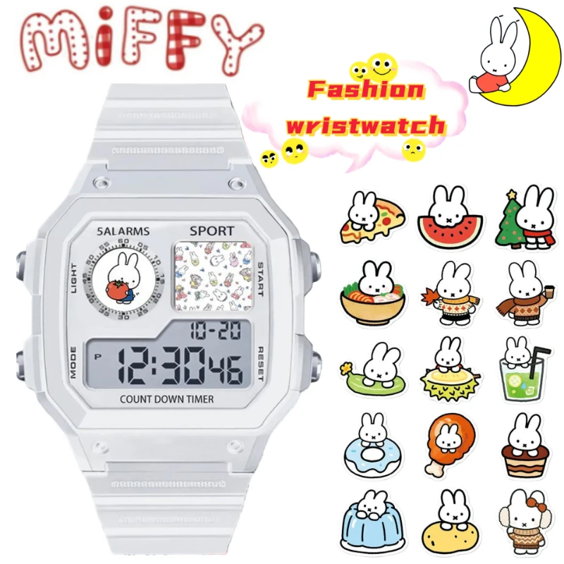

Miffy personalized creative electronic watch high color value girl heart digital display can be used as alarm clock sports watch