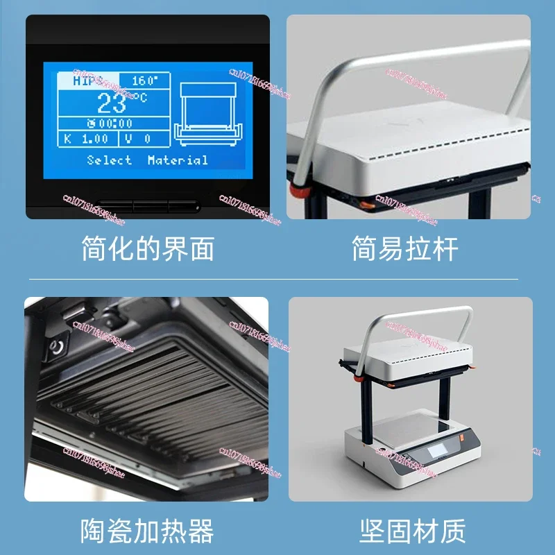 Vaquform Vacuum Hot Blister Machine Desktop Automatic PVC Small Hot Pressing Forming Machine 3D Modeling Machine