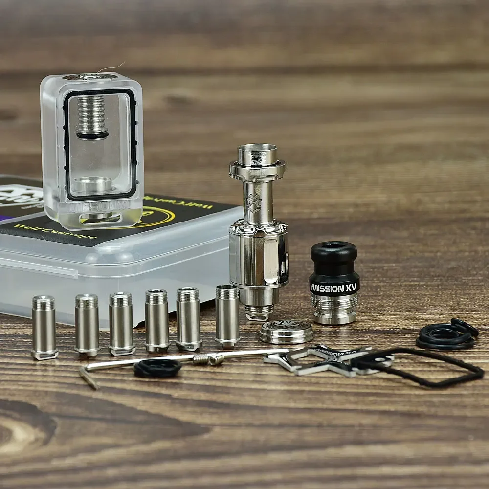 

Wolfcoolvape MISSION KB2 RBA Полный комплект бака 316SS для dotAIO V1/V2 с 7 штифтами от 1,0 до 4,3 мм Восстанавливаемый Vape RDA
