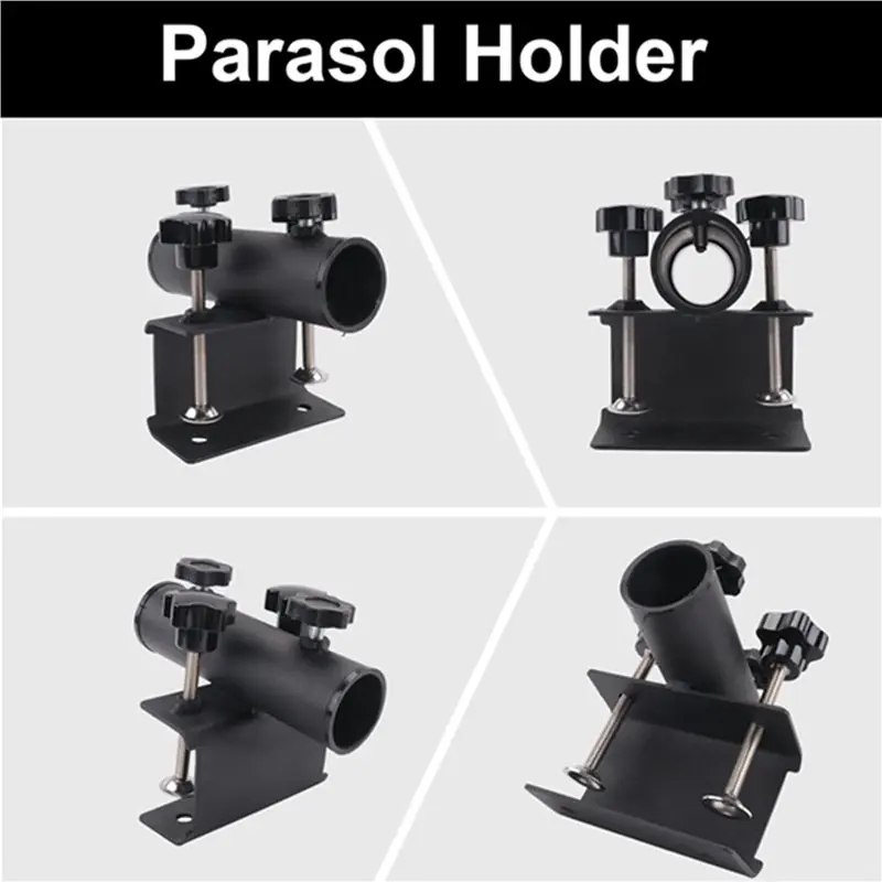 Patio Umbrella Stand Mount Heavy Duty Parasol Holder Bench Umbrella Holder Clamp For Deck,Chair Desk,Garden Courtyard