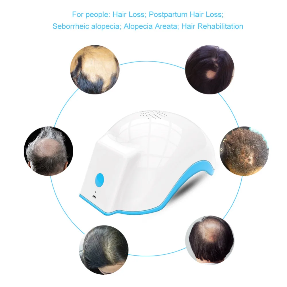 

Drop Shipping Hair Regrow Laser Helmet Medical Fast Growth Hair Cap Hair Loss Solution For Men Women Diodes Treatment Hair Hats