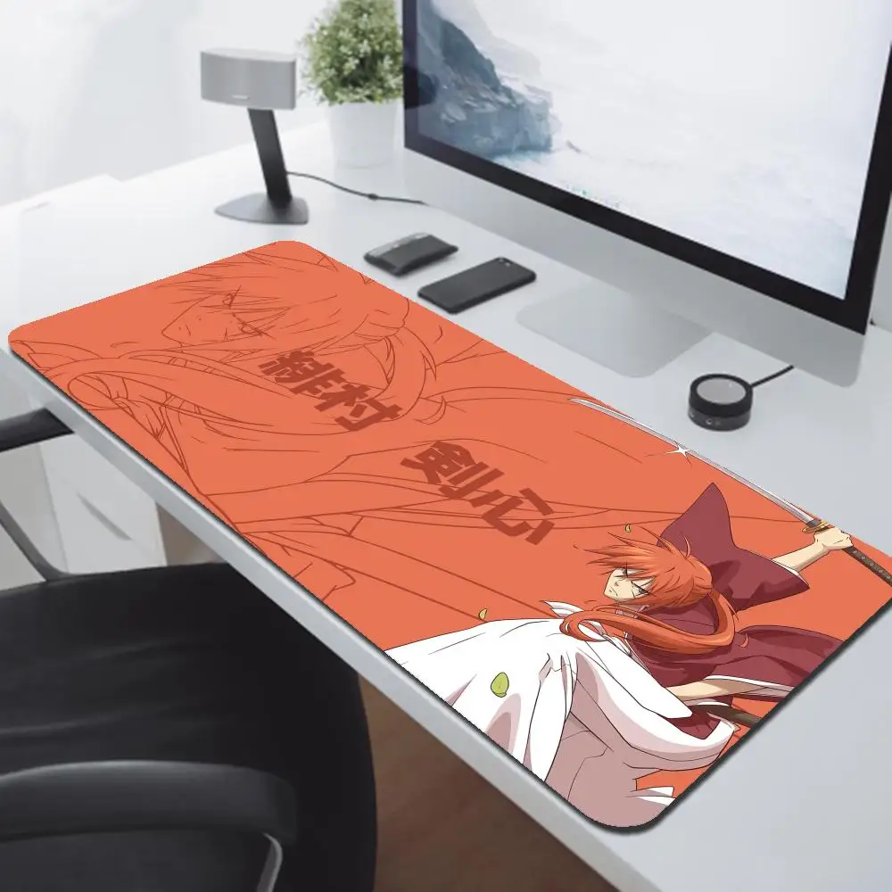 

Rurouni Kenshin Desktop Pad Game Mousepad Gaming Mouse Pad Large Deak Mat Gift for Boys for oIverwatch 90X40CM Mousepad