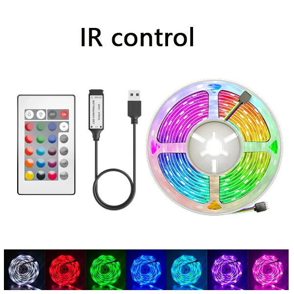 USB LED Strip Licht 16 LED/Meter Bluetooth RGB Verlichting Flexibele TV Backlight Lamp 5050 5 V LED Tape Diode Telefoon APP 1-30 m Voor Kamer - afbeelding 1