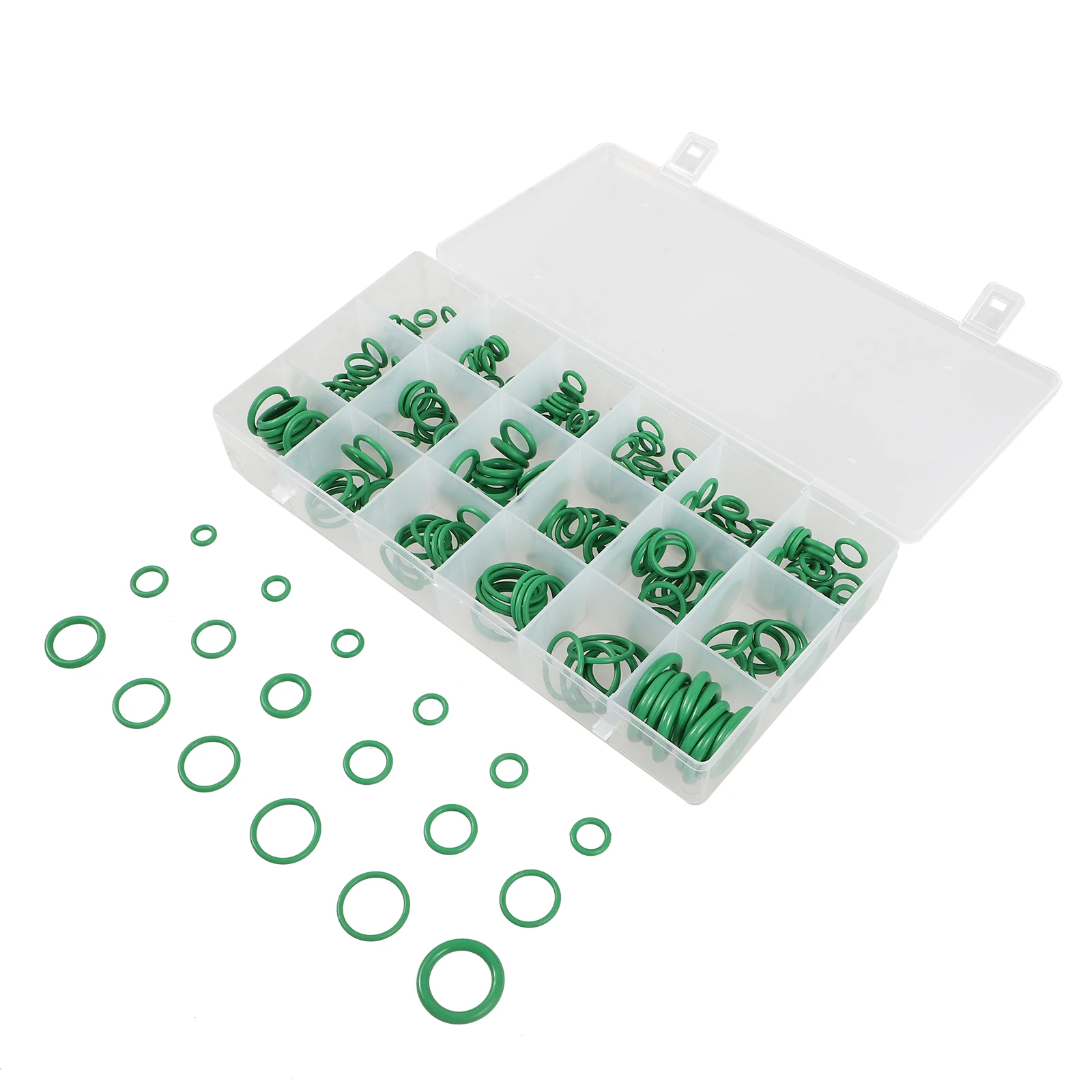 

270pcs Sealing Ring Repair Air Conditioner Green Rubber Versatile sealing o rubber kit car