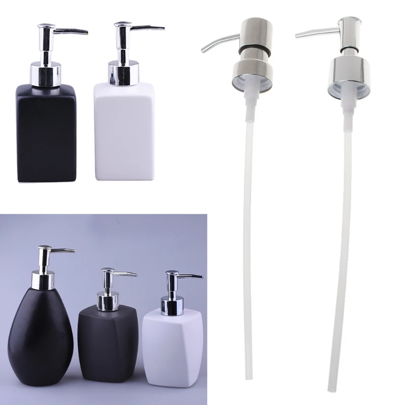 Đồng Hồ Nam Dây Thép Không Gỉ Bình Đựng Xà Phòng Vòi Phun 12 OZ Xây Dựng Trong Kem Dưỡng Da Tay Bơm Lắp