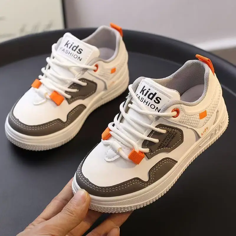 

Boys Casual Sneakers 2025 Spring Autumn New Arrival Big Kids White Sport Shoes Breathable Lightweight Trendy School Footwear