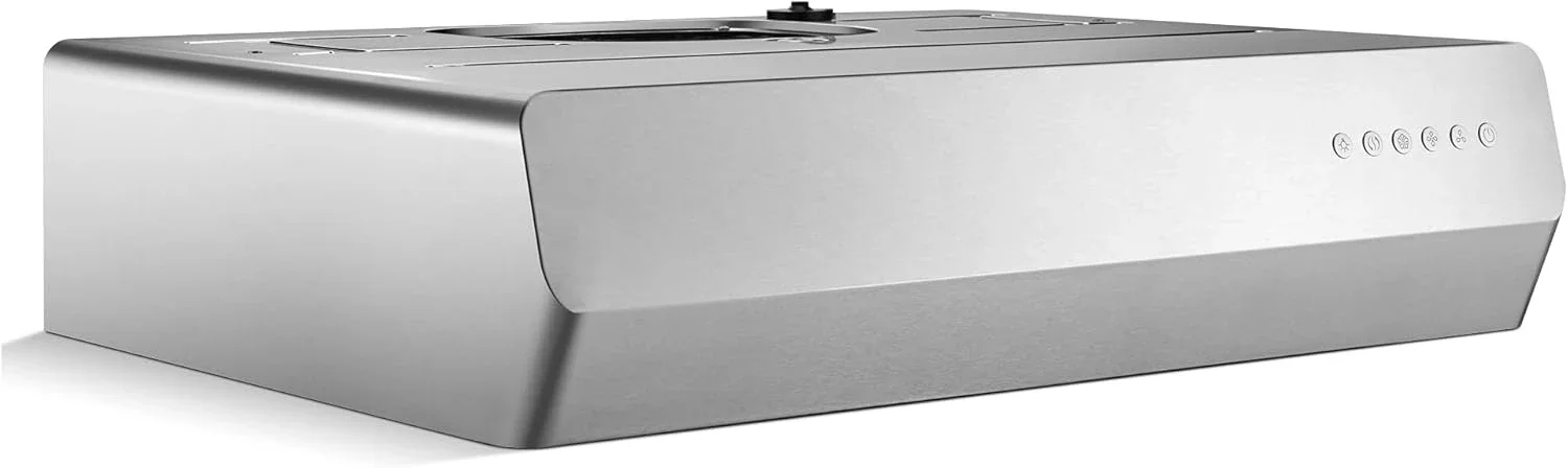 Pixie Air UQS3001 30” Stainless Steel Under Cabinet Range Hood, 800 EQUIV. CFM Kitchen Over Stove