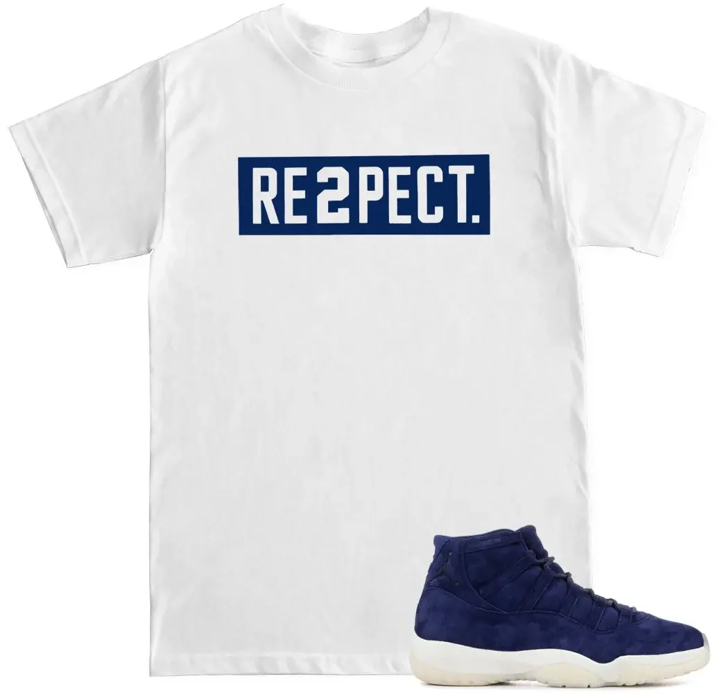 RE2PECT Box Shirt to match with Air Js Retro 11 JETER BINARY BLUE shoes