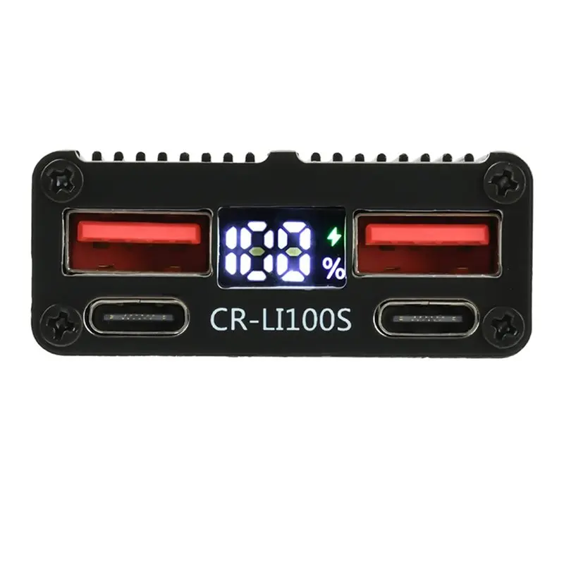 [B24B!】 Universal Power Board 2-7S 100W Fast Charging Module Supports Li-/Lifepo4 Battery, Dual USB& Type-C Output, XT30 XT60