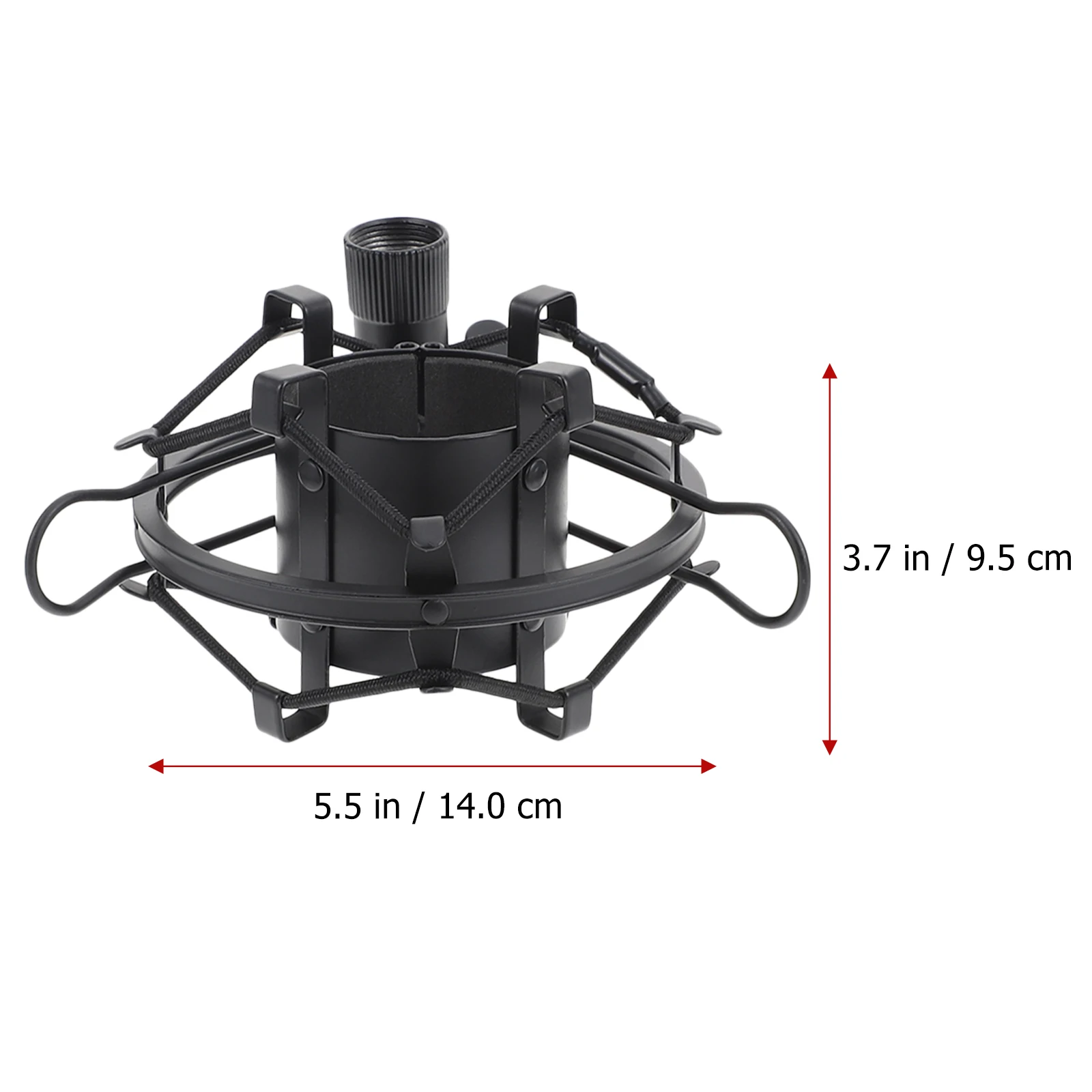 

Metal Anti-Vibration Mic Stand Desktop Adjustable Height Shock Mount Bracket for Broadcasting casting Recording