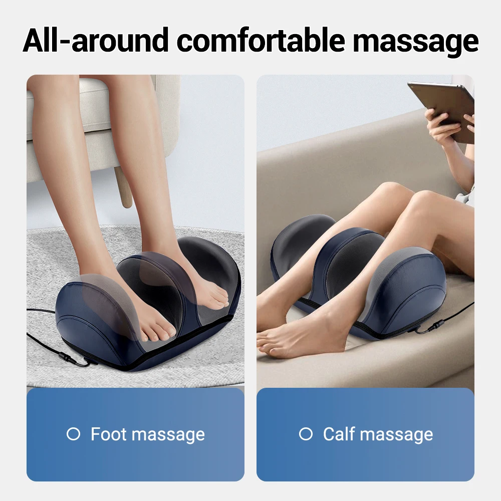 Foot Massage Device Remote Control Electric Calf Kneading Red Light Intelligent Hot Compress Deep Relaxation Relieve Fatigue