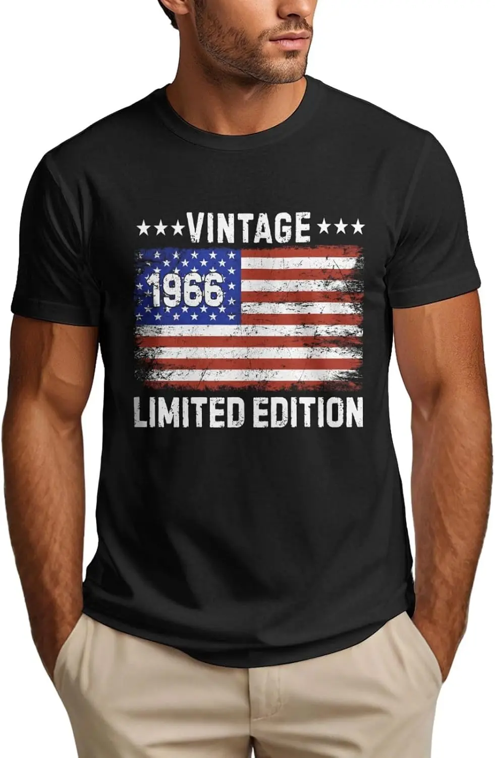 

Vintage 60th Birthday Shirt 1966 Limited Edition Awesome Dad Mom Grandpa Grandma T-Shirt