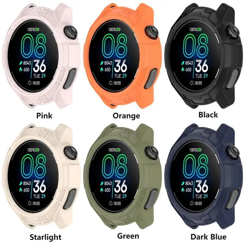 Soft Silicone Case Cover for Coros Pace Pro Smart Watch Strap Soft Protective Bumper Protector Shell COROS PACE Pro Accessories