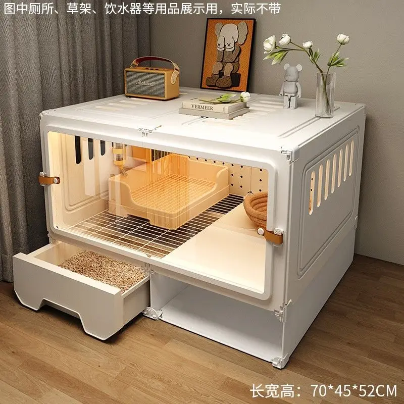 Konijnenkooi huishoudelijke villa automatische mestreiniging extra groot luxe nest konijnenhuis huisdier huisdier kast