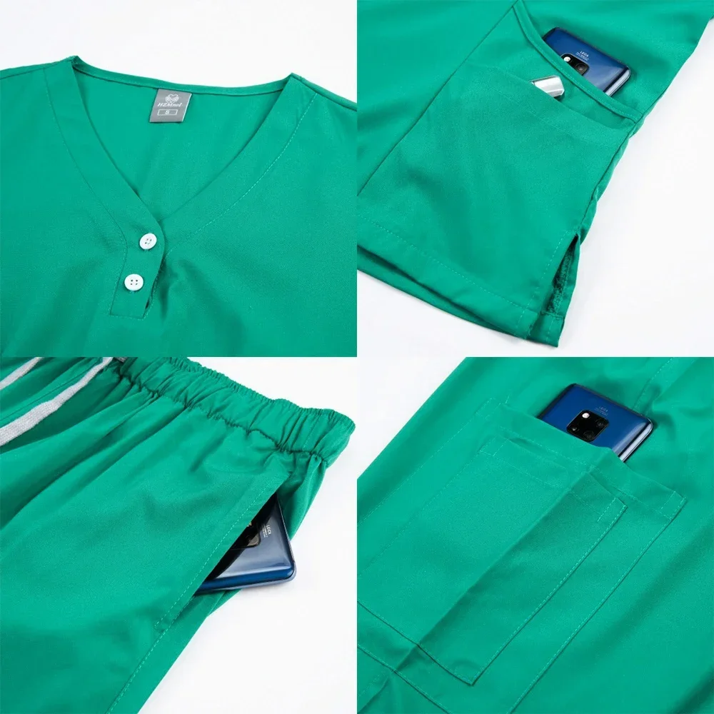 Atacado multicolorido hospital médico cirúrgico uniformes feminino usar esfrega conjunto médico uniforme jogger terno médico enfermeira esfrega conjunto