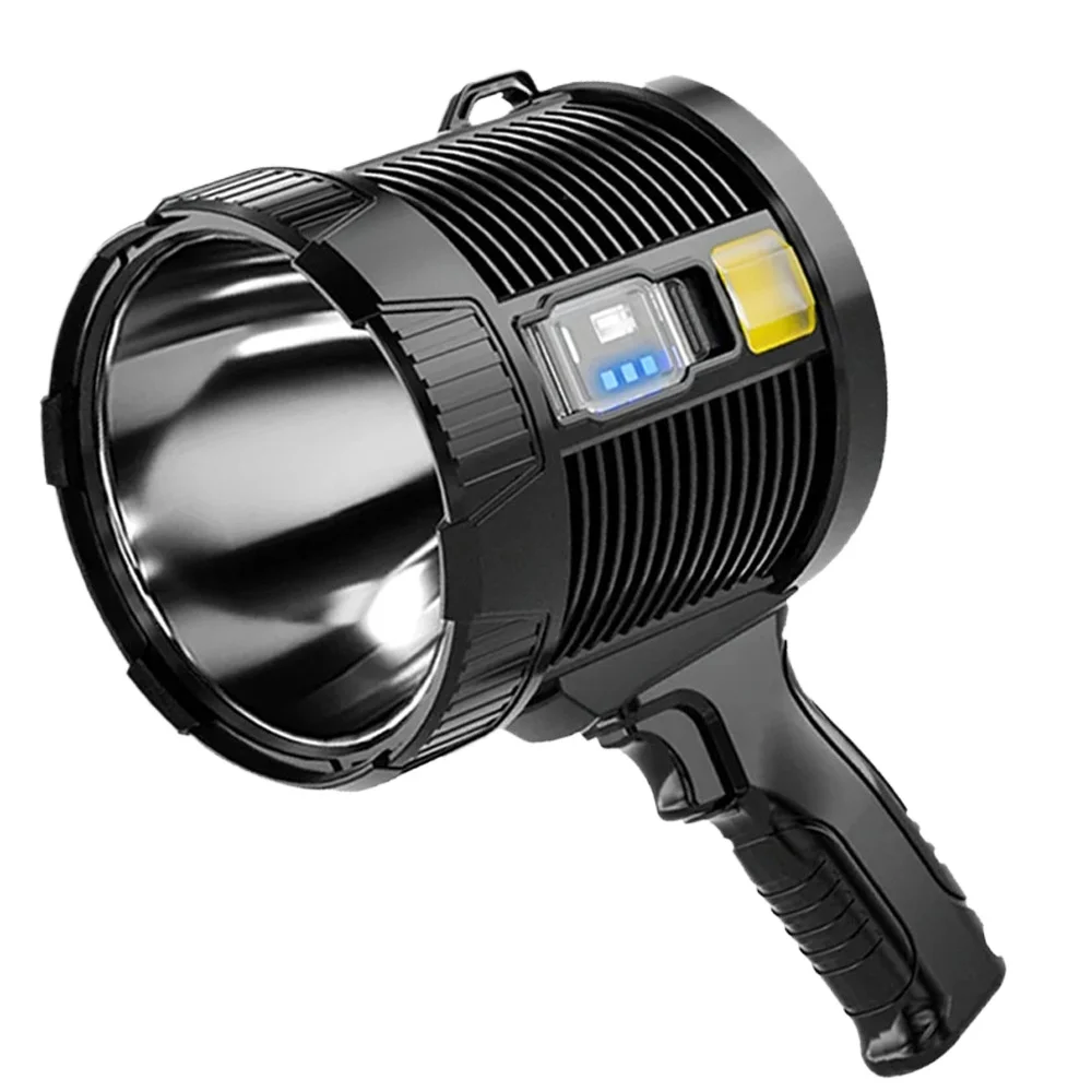 

Handheld gun type multi-function solar searchlight outdoor large floodlight work light patrol flashlight