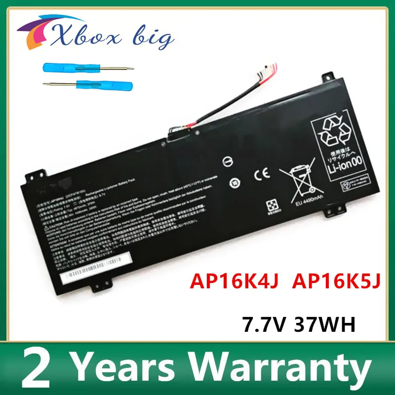 Bateria do Laptop Ap16k4j Ap16k5j 7.7 37wh 4810mah para Chromebook 11.6 Spin 11 R751t R751tn Cp511 C5p3 N14n N16q14 C6dq