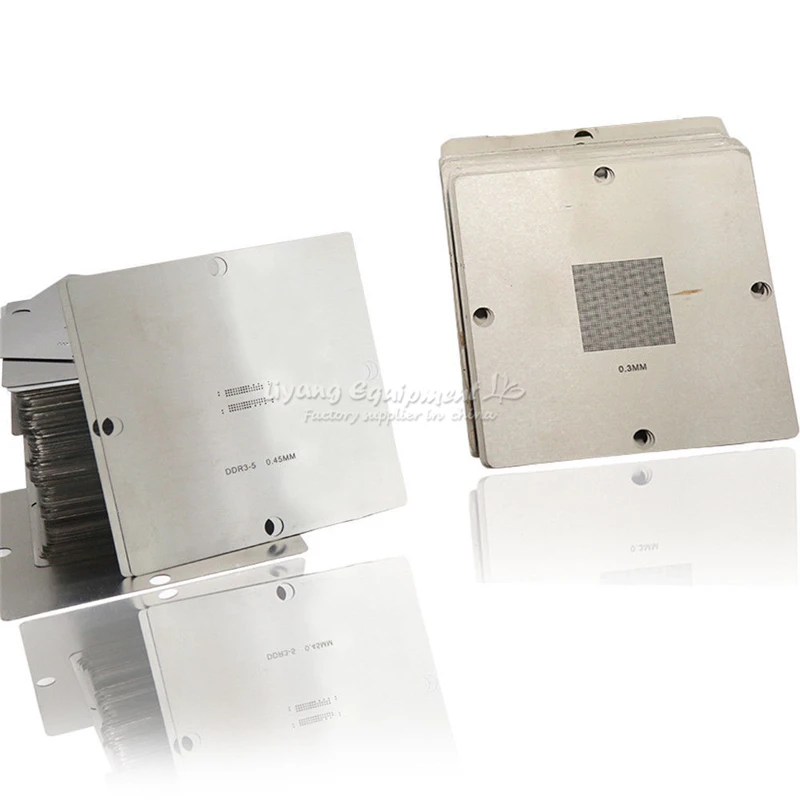 12 Pieces 90x90MM VGA BGA Stencils Rework Station Reballing Machine Use Universal Stencil Repairing Kit Tools for Solder Machine