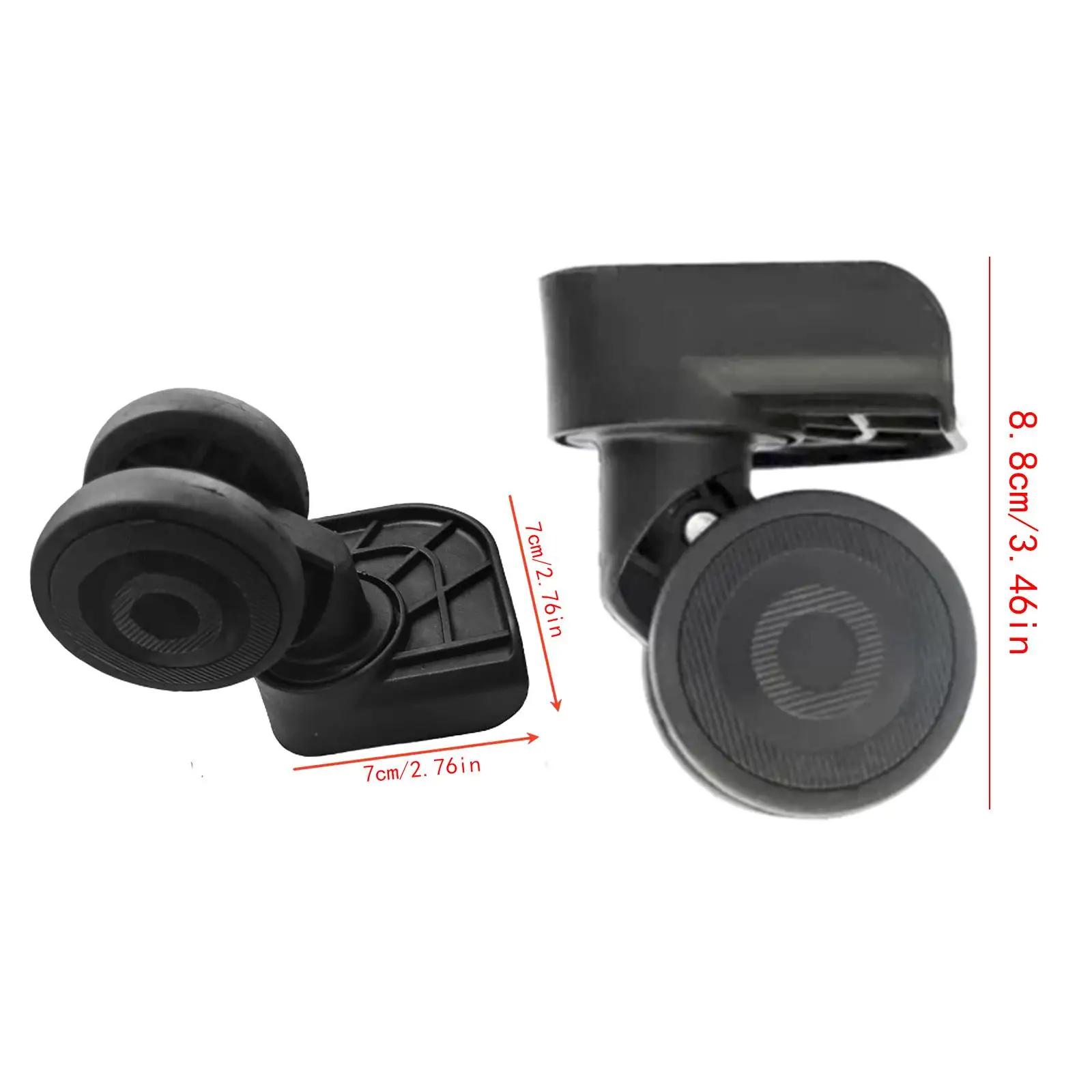 Luggage Wheels Replacement for Travel Cases Practical Trunk Wheels Versatile Suitcase Wheels Accessories Swivel Caster Wheels