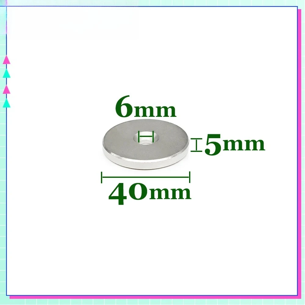 1/2/5/10/15/20PCS 40x5-6 mm Circular Magnets 40x5mm-6 mm for Home Refrigerators, Offices DIY  40*5-6 mm