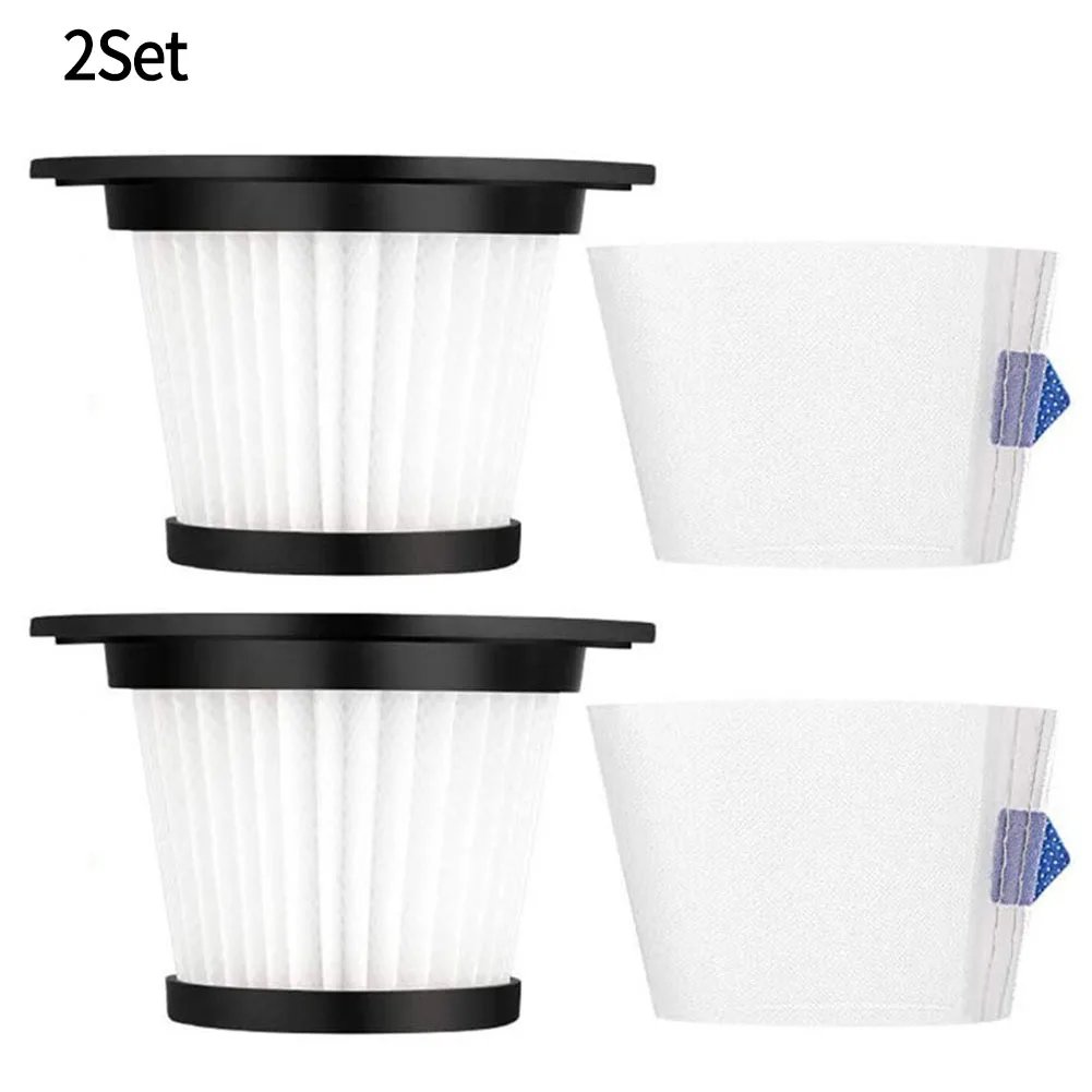 2 Pcs Filters For Greenote GSC50 Cordless Vacuum Cleaner Household Vacuum Cleaner Filter Replace Attachment Home Appliance Spare