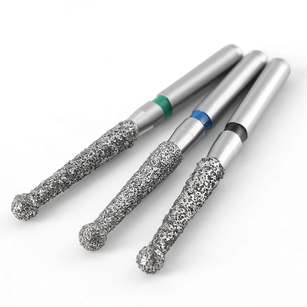 10 Stück AZDENT Dental-Diamantbohrer Endo-Bohrer FG-Bohrer 1,4/1,6/1,8 mm zum Öffnen und Vorbereiten des Pulpahöhlenraums für Hochgeschwindigkeits-Zahnärzte in der Zahnmedizin – Detail 5