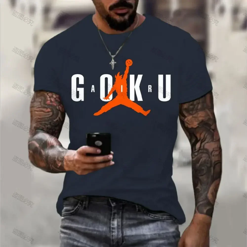 Vegeta Dragon Ball Z Goku Men's T Shirt Trend Streetwear Cool Harajuku GYM Oversized 110-6XL O-collar Short Sleeved Anime Saiyan