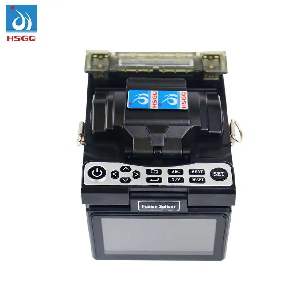 HSGQ-FS001 الانصهار جهاز الربط عالية الجودة آلة ربط الألياف البصرية لمعدات Ftth/Fttx المستخدمة في نموذج الشبكة AI9