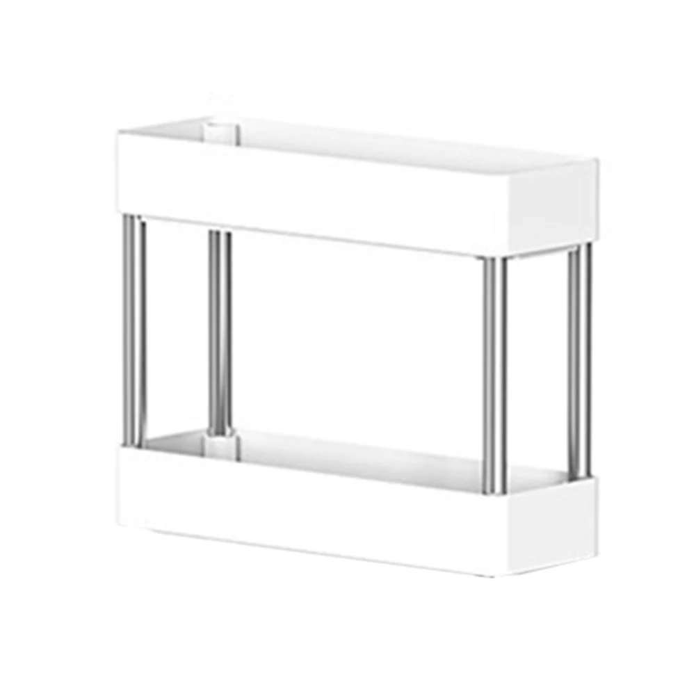 

Bathroom Utility Cart 3-tier Trolley Decor Enhancement Compact Design For Small Spaces Smooth-rolling Wheels For Mobility
