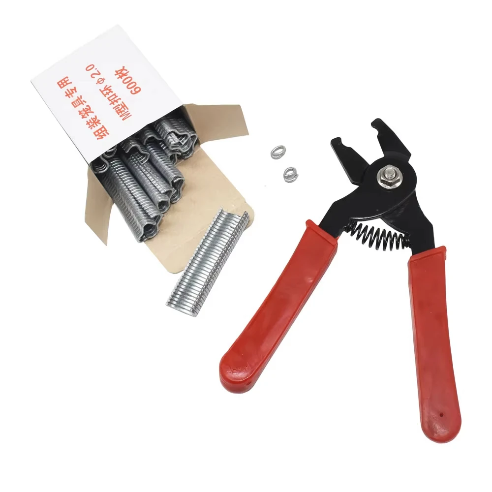 Manual Hog Ring Pliers / Nails Poultry Cage Installation Tools Fences Netting Tags Traps Cage
