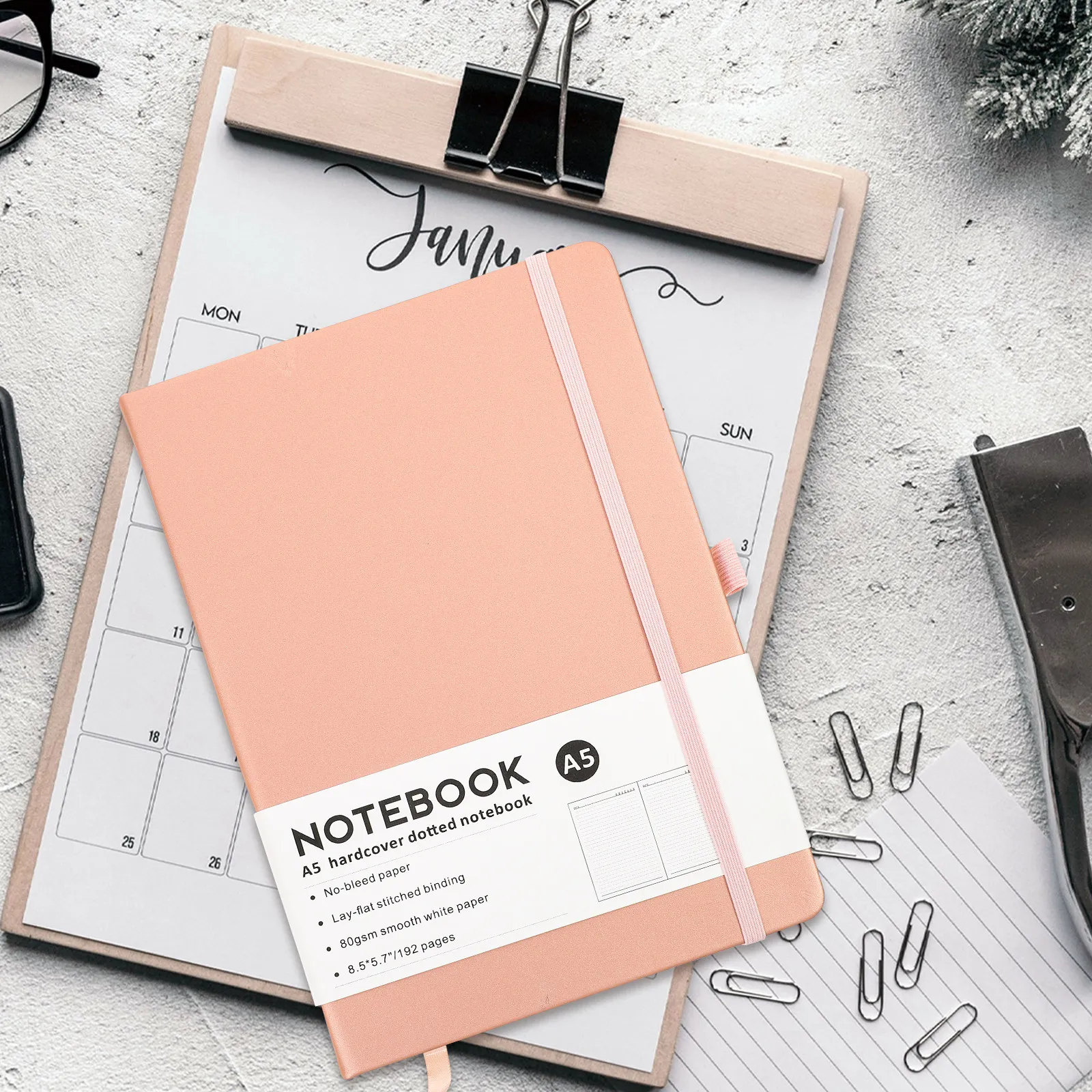 PU Cover Business Notebook Multi-Function Daily Writing Notepad Portable Office Travel Recording Journal Notebook