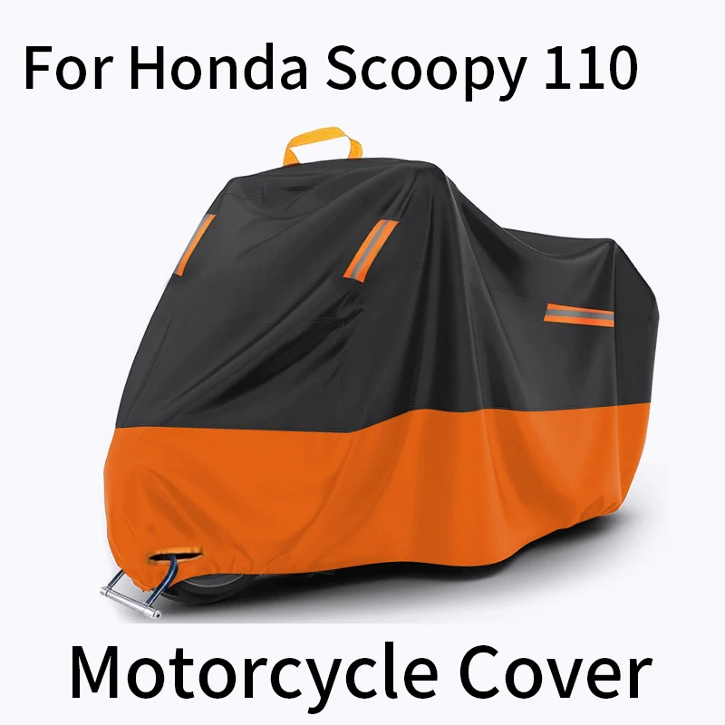 ホンダスクーピー-110-オートバイ防水屋外カバー全天候型保護-uv-雨防塵高耐久オックスフォード生地