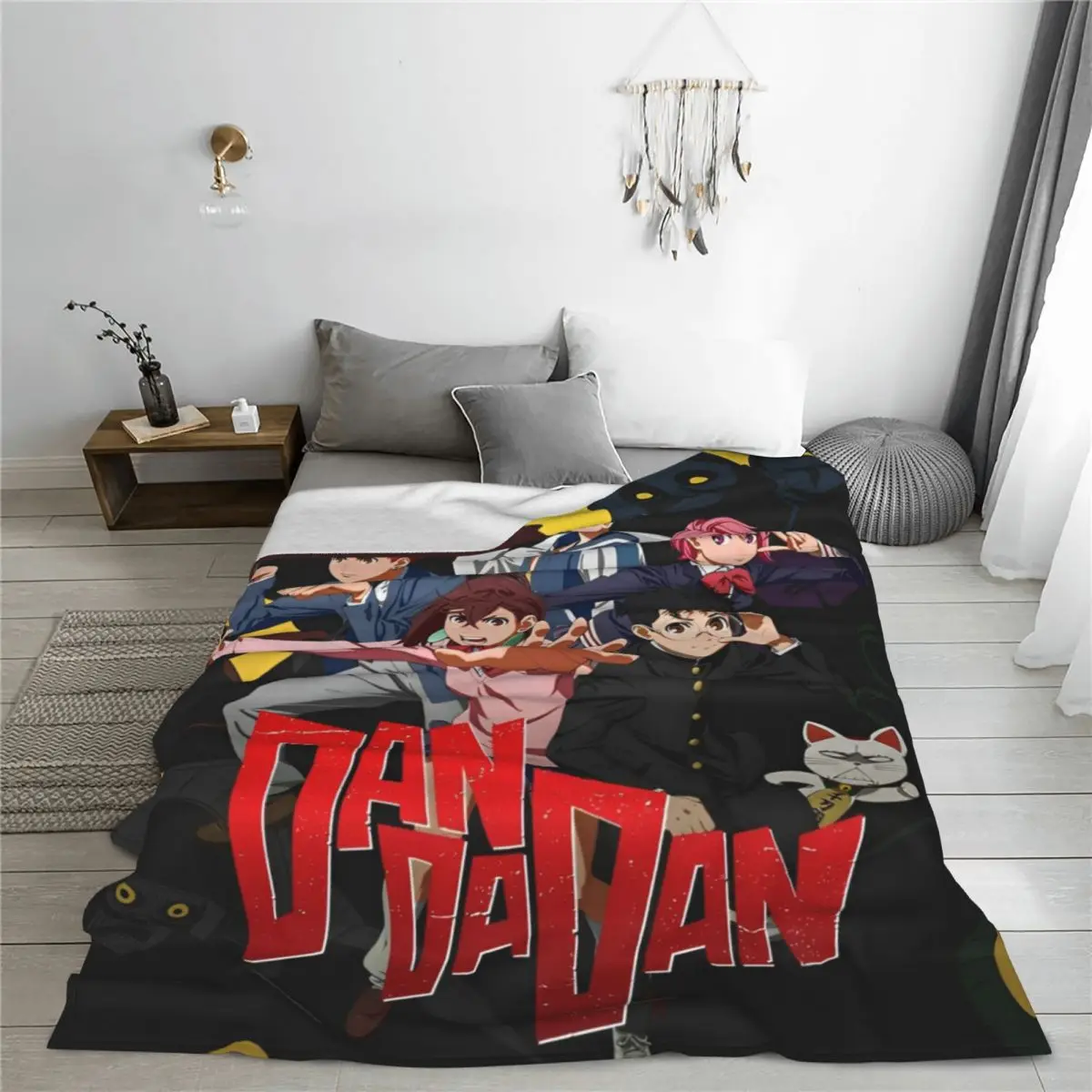 Dandadan Momo Seiko Ayase Fleece Blankets Anime Funny Throw Blanket for Sofa Bedding Lounge 200x150cm Plush Thin Quilt