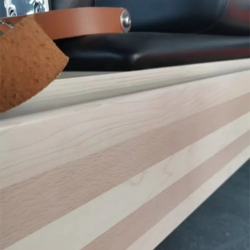 YTYIN Premium Hardwood Pilates Reformer: سرير احترافي من خشب الزان/القيب لصالة الألعاب الرياضية والاستوديو #2