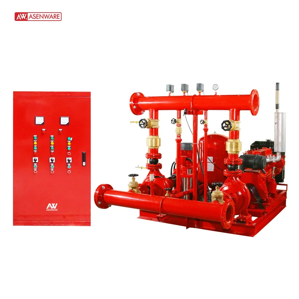 Fire  Pump With Control Panel Electric /Jocky Pump Kit 220/380/415V 3 in 1 Type Fire Water Pump