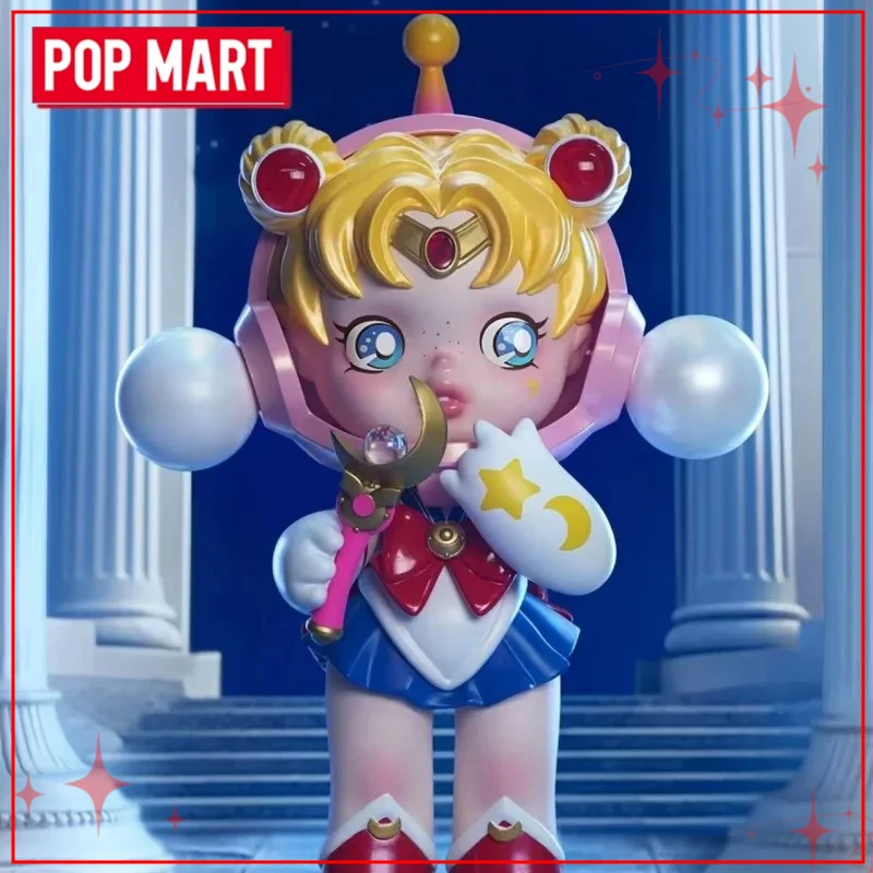 

Подлинный POPMART SKULLPANDA Сейлор Мун, коллекционный модный декор, глобальный запас