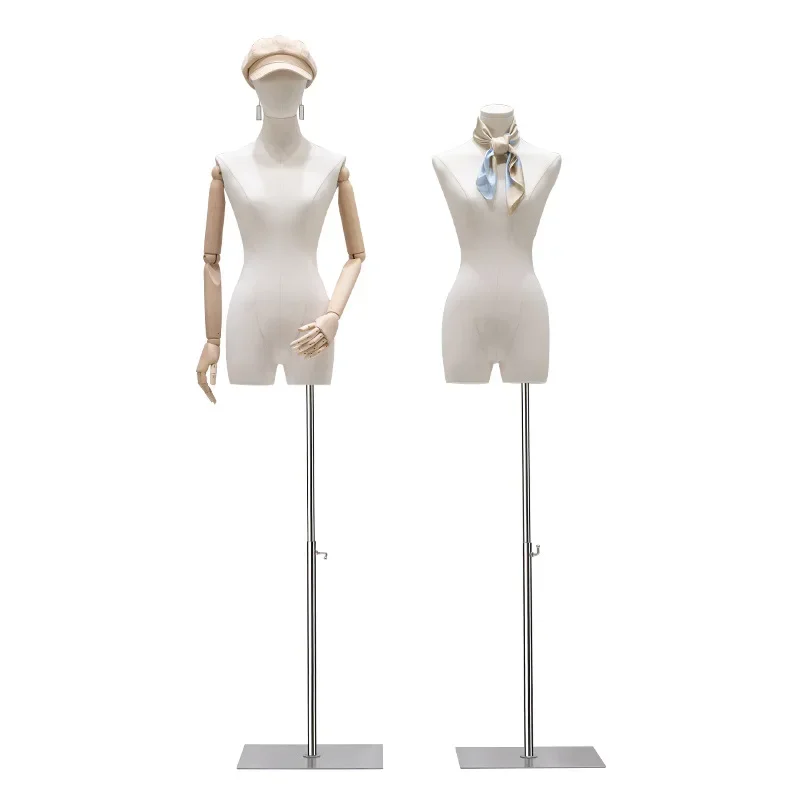 Model props, women's clothing store, women's clothing, half-body platform, dummy model rack, display, fake full body