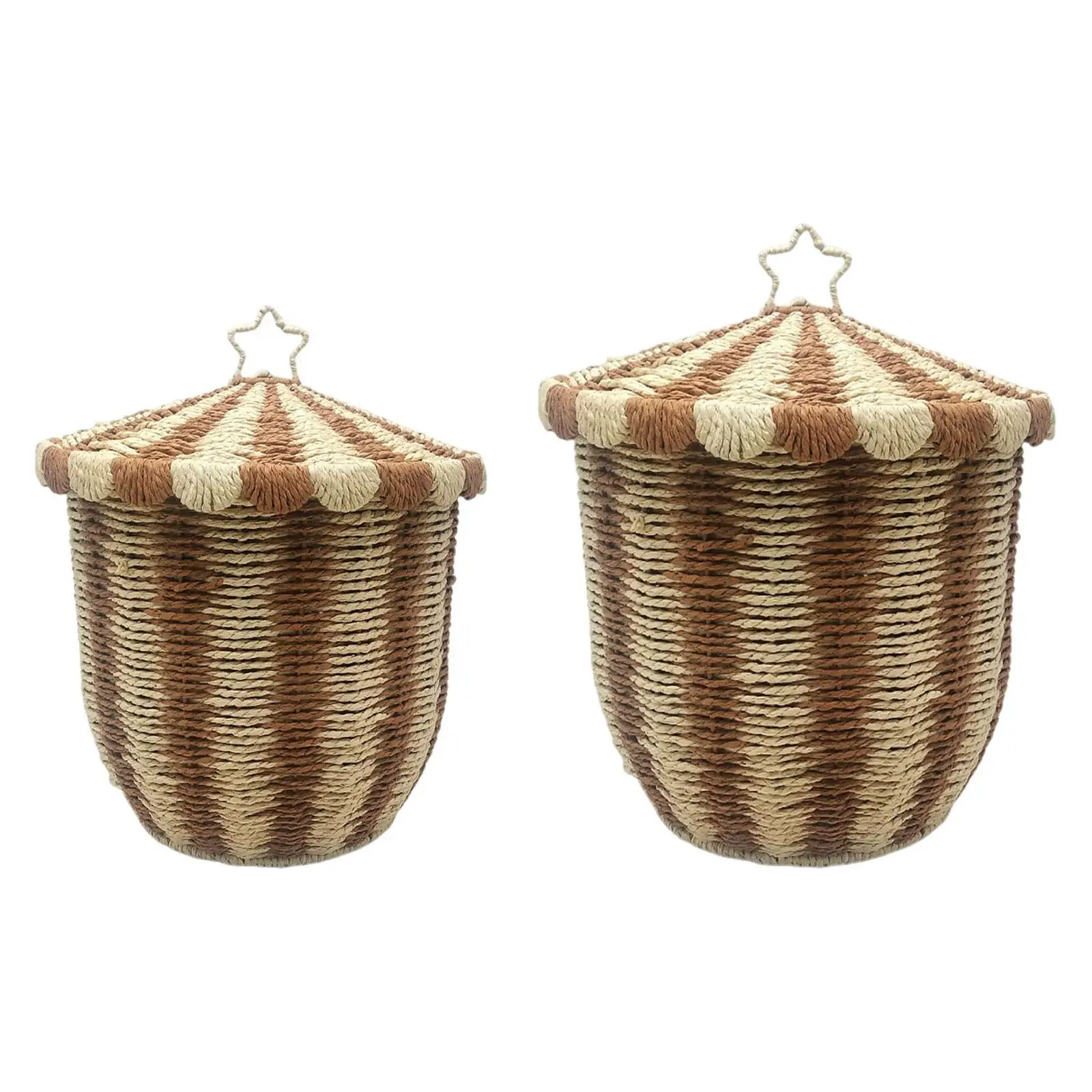 

Тканая корзина для хранения, многоцелевой легкий декоративный контейнер, корзина для белья для общежития, игровая комната, гостиная, детская одежда