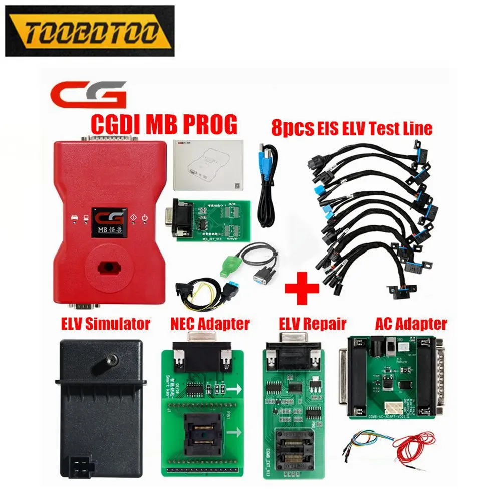 

CG MB CGDI Prog MB For Benz Key Programmer Original Support All Key Lost with Full Adapters ELV Repair Adapter&MB Simulator