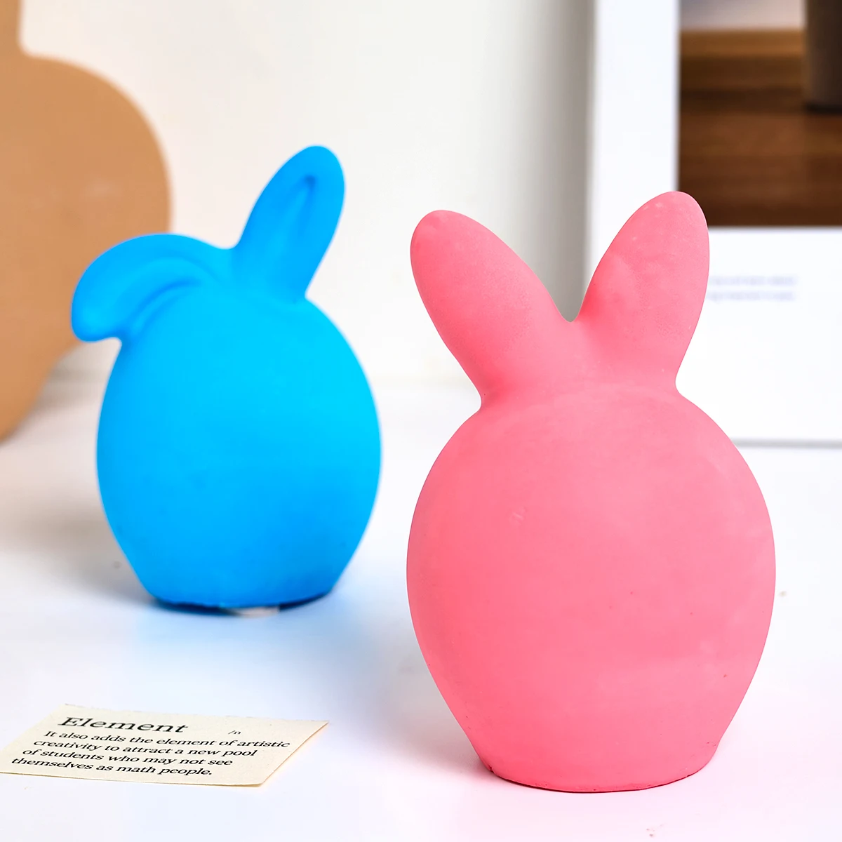 3D Rabbit Egg Silicone Mold DIY Ball Shape Faceless Easter Bunny Scented Candle Soap Plaster Concrete Craft Gift Mold Home Decor