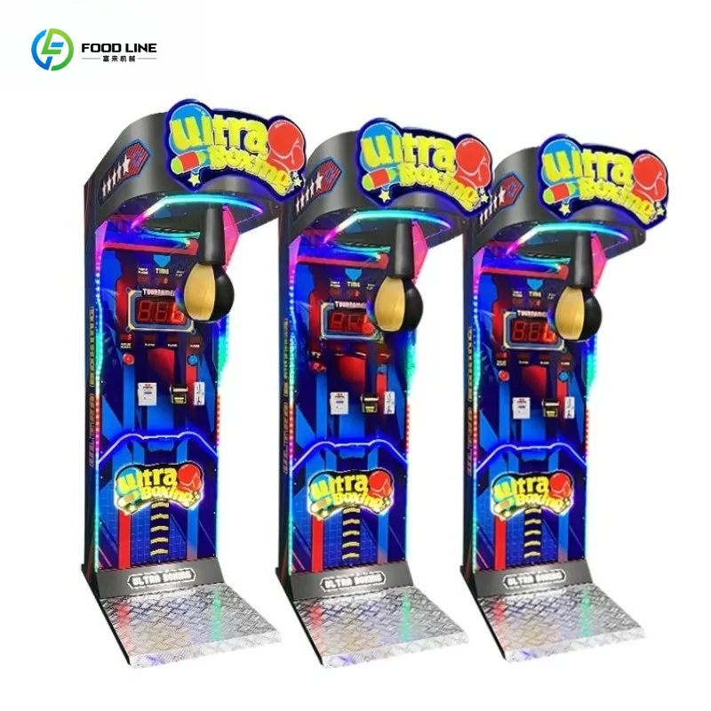 Customized Coin Operated Boxing Training Game Console Ultimate Big Punch Indoor Adult Sports Ticket Exchange Arcade Equipment