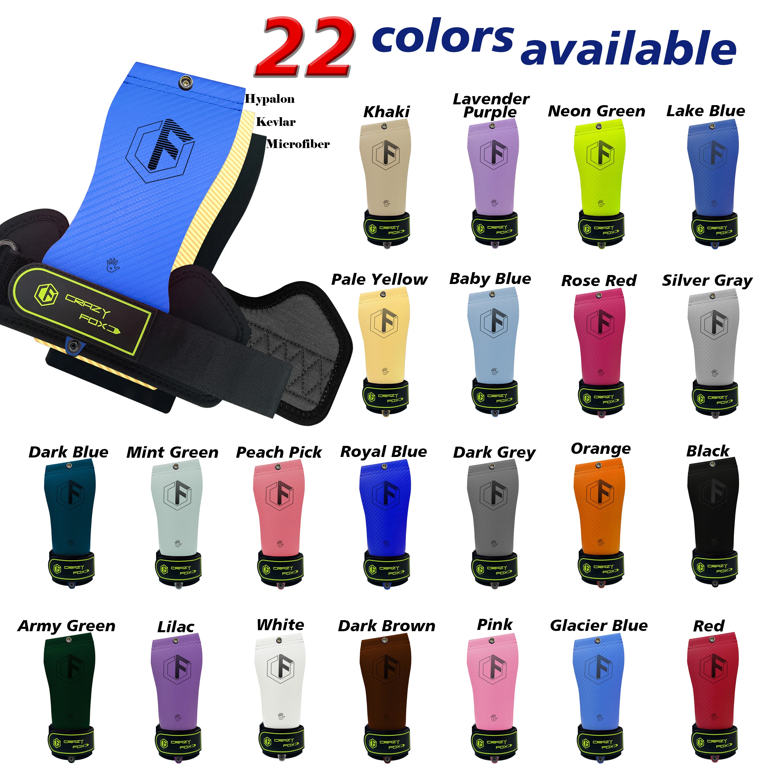 Crazy Fox Snap Button Calleras Gloves for Men Women Weightlifting Hand Grips Pull up WOD Fitness Training Accessories