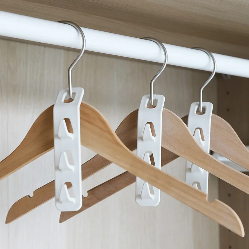 4PCS Closet Connector Hooks Clothes Stacker Wardrobe Coat Hat Organizer Space-saving Hanger Storage Holder Cascading Rack Hook