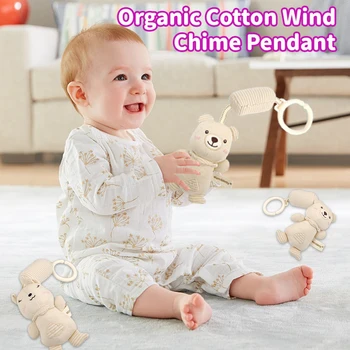 신생아 딸랑이 핸드 그립 아기 장난감, 부드러운 동물 봉제 개발 핸들 장난감, 유모차 아기 침대 장난감, 유아 장난감